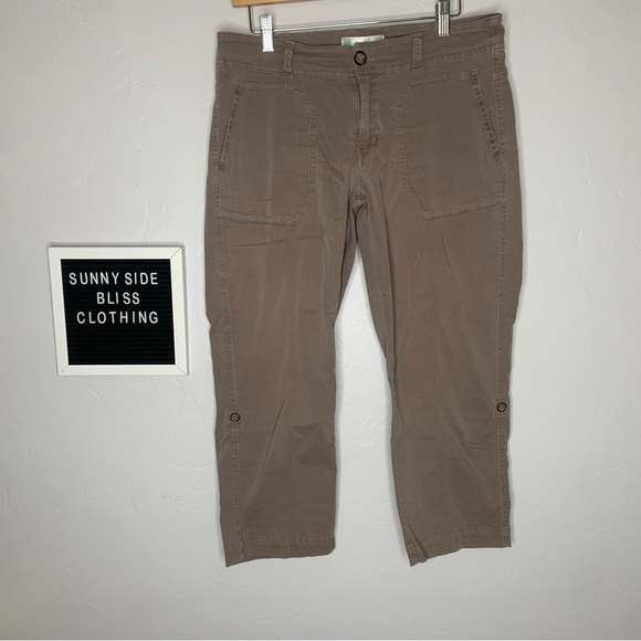 Aventura Cotton Brown Capris Size 8 *NWOTS* - Picture 3 of 10